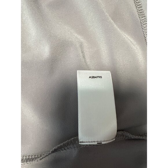 Susan Graver Artisan Womens S Gray Embellished V-Neck 3/4 Sleeve Chiffon Blouse - Picture 7 of 9